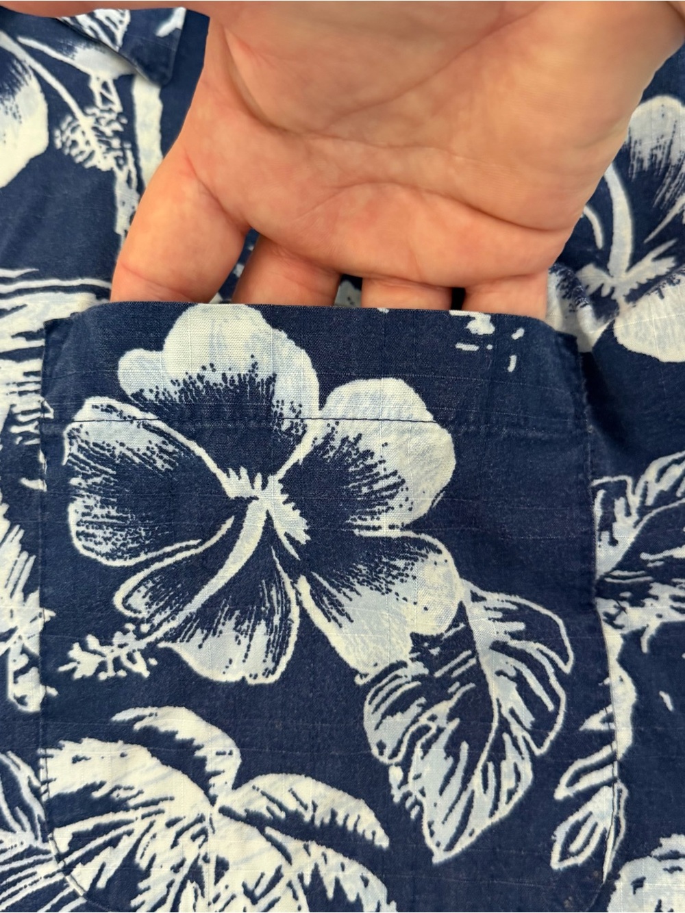 VTG OP Ocean Pacific Blue Hawaiian Button Down Short Sleeve Men’s Shirt Size XXL - Picture 4 of 13